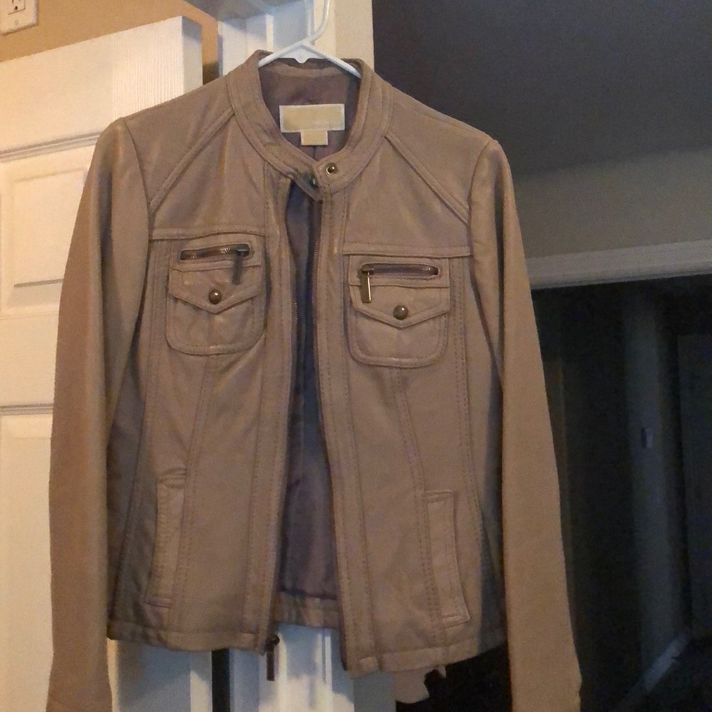 Like new condition Leather Michael Kors Jacket